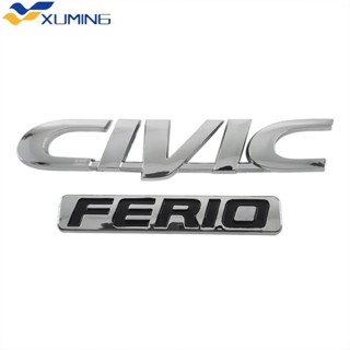 สติกเกอร์ตราสัญลักษณ์ ABS CIVIC FERIO ตัวอักษร โลโก้รถยนต์ ด้านหลัง แบบเปลี่ยน สําหรับ HONDA CIVIC 1 ชิ้น