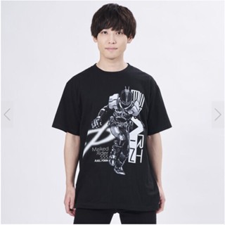 เสื้อยืดแขนสั้นลําลอง ผ้าฝ้ายแท้ พิมพ์ลายการ์ตูน Kamen Rider ทรงหลวม สไตล์เรโทร สําหรับผู้ชาย และผู้หญิง