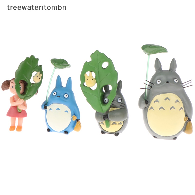 Tt โมเดลฟิกเกอร์ Totoro Girl with Leaf My Neighbor Totoro ของเล่นสําหรับเด็ก 1 ชิ้น