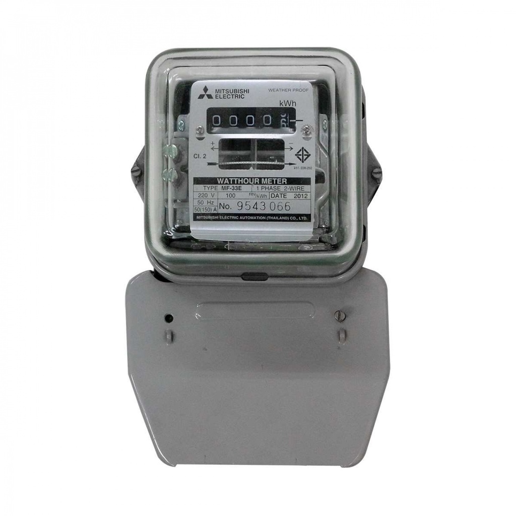 MITSUBISHI มิเตอร์ไฟ MF-33E 15A(45A) สีเทา