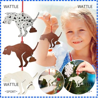 Wattle จี้ต้นคริสต์มาส แบบไม้ สําหรับตกแต่งห้อง