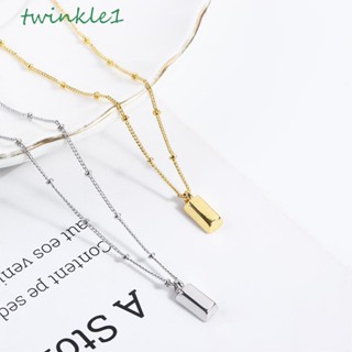 Twinkle1 สร้อยคอโซ่ บางพิเศษ จี้หรูหรา เหมาะกับของขวัญ แฟชั่นสําหรับผู้หญิง