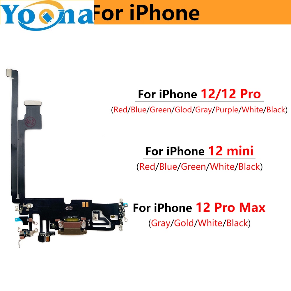 USB Charger Port Connector Dock ชาร์จ Flex Cable สําหรับ Iphone 12 Pro Max / สําหรับ iPhone 12 mini 