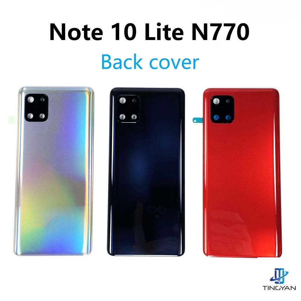 เคสแบตเตอรี่ด้านหลัง พร้อมฝาปิดเลนส์กล้อง แบบเปลี่ยน สําหรับ SAMSUNG Galaxy Note 10 Lite N770 N770F/