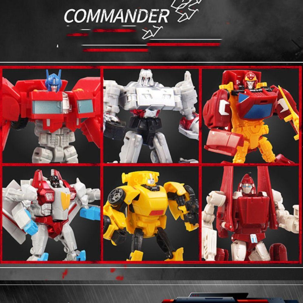 Allgoods หุ่นยนต์แปลงร่าง โมเดลรถยนต์ หุ่นยนต์การ์ตูน Prime Robot Cars ของเล่นเพื่อการศึกษา Transformer พลาสติก คลาสสิก Bumblebee Robot Cars โมเดลของเล่นเด็กผู้ชาย