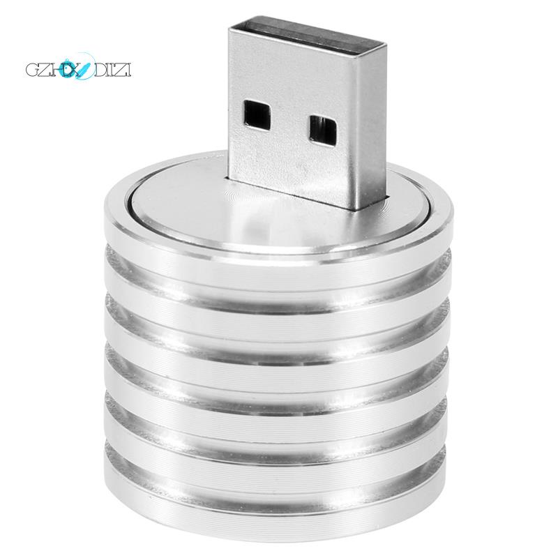 【Gzhxdiizi】ซ็อกเก็ตหลอดไฟสปอตไลท์ Led 3W USB อะลูมิเนียม สีขาว