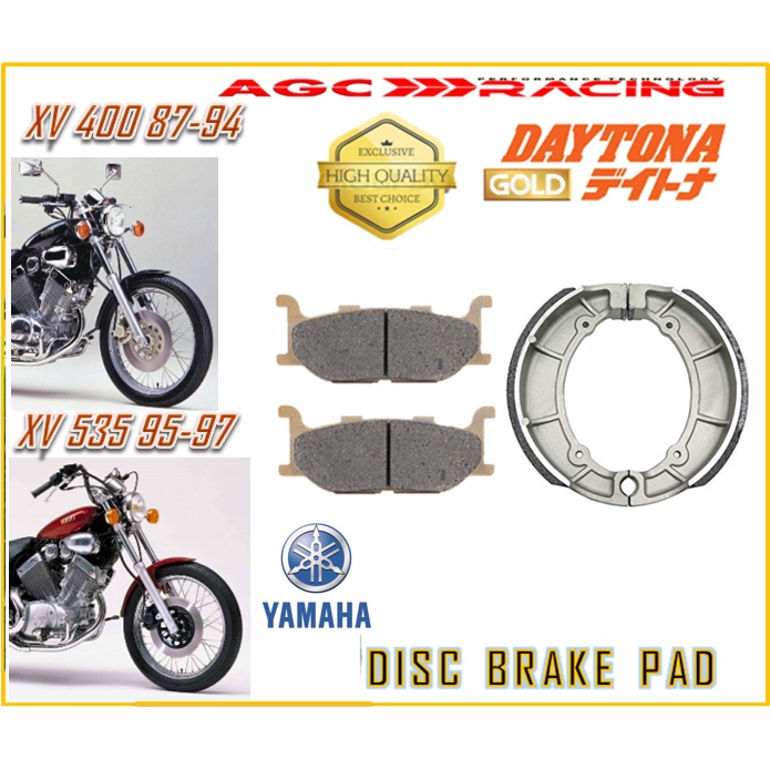 ผ้าเบรคหลัง YAMAHA VIRAGO XV400 VIRAGO XV535 GOLD QUALITY