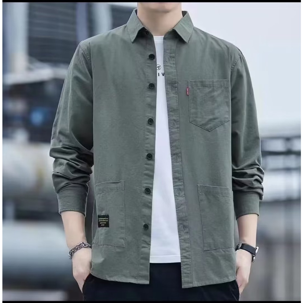 เสื้อแจ็กเก็ตแขนยาวลําลอง ทรงหลวม พิมพ์ลายตัวอักษร เข้ากับทุกการแต่งกาย สไตล์ญี่ปุ่น และฮ่องกง แฟชั่นฤดูร้อน สําหรับเด็กผู้ชาย