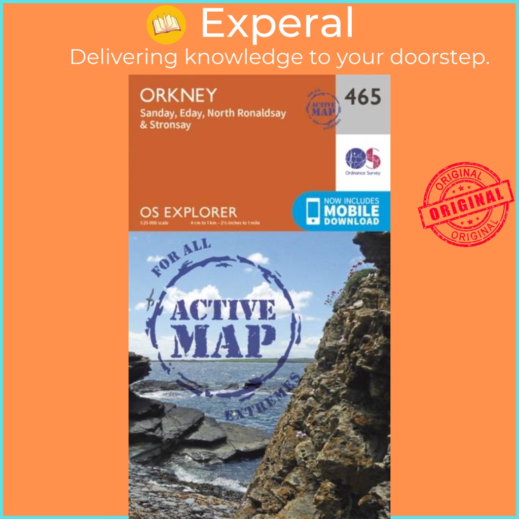 Orkney - Sanday, Eday, North Ronaldsay และ Stronsay โดย Ordnance Survey (ฉบับสหราชอาณาจักร ปกอ่อน)