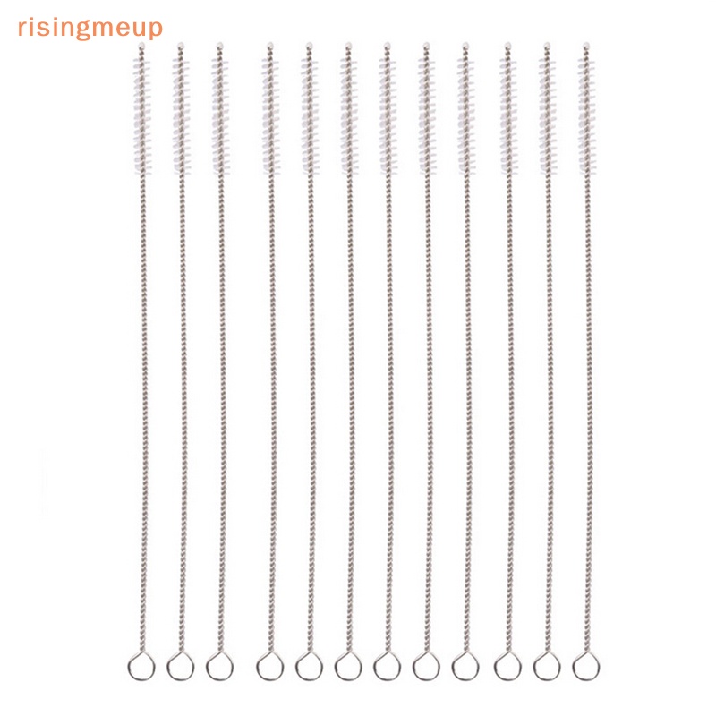 [risingmeup] ใหม่ แปรงสเตนเลส ไนล่อน 17 ซม. สําหรับทําความสะอาดหลอดดูดน้ํา 1 ชิ้น แปรงทําความสะอาดหลอดดูดน้ํา แบบสเตนเลส AC26 1 ชิ้น 1 ชิ้น St