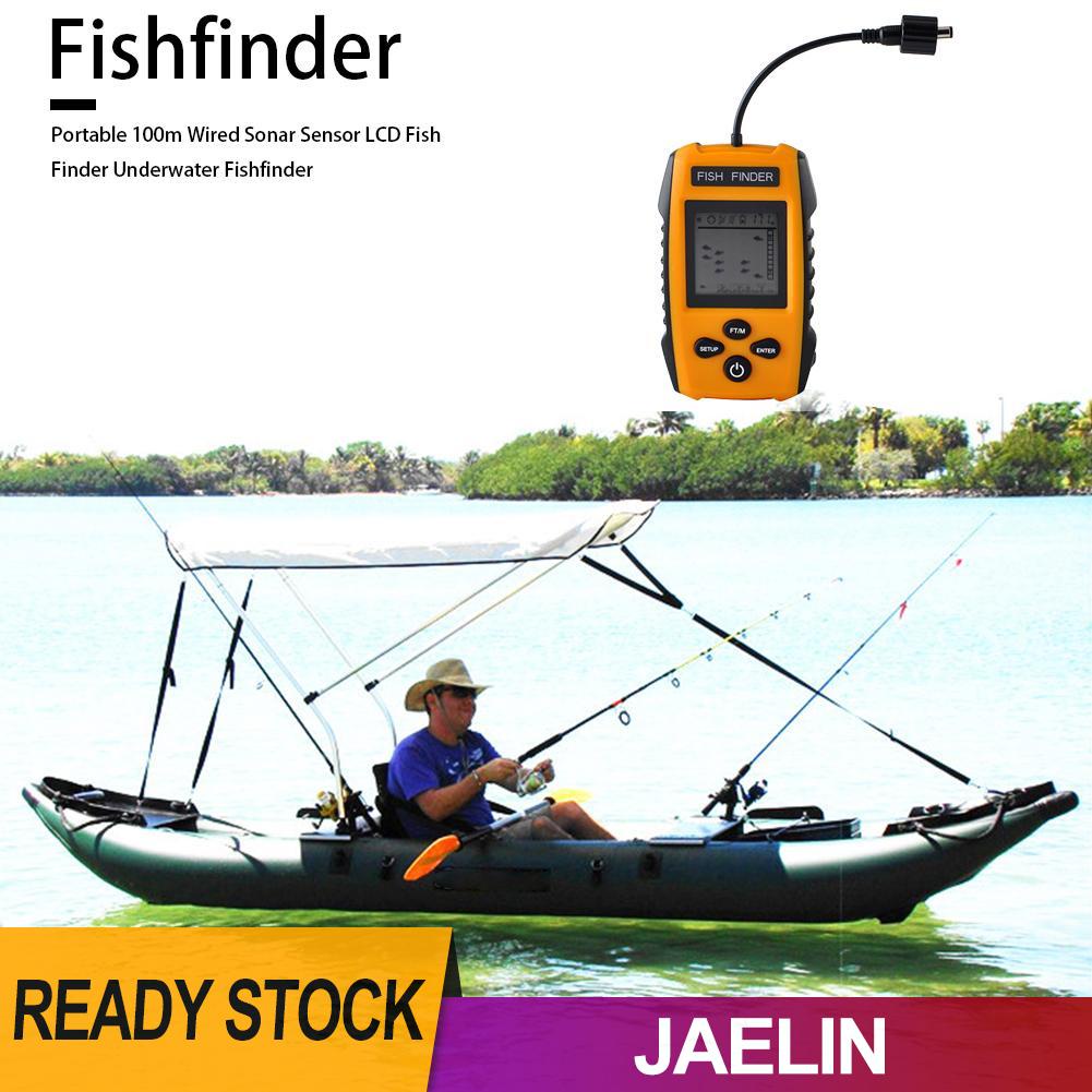Echo Sounder เครื่องหาปลาโซนาร์ แบบมีสาย หน้าจอ LCD 100 เมตร [Jaelin.th]