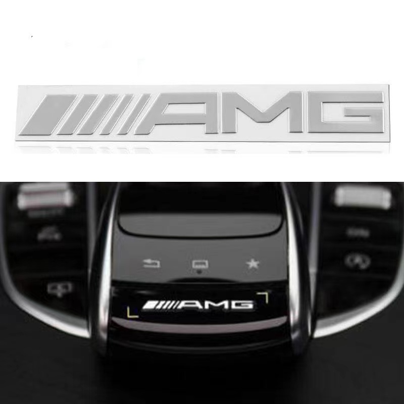 Xuming สติกเกอร์โลโก้ AMG สําหรับตกแต่งรถยนต์ Mercedes Benz GLK W204 W211 W212 AMG GLC ML GL 2 ชิ้น
