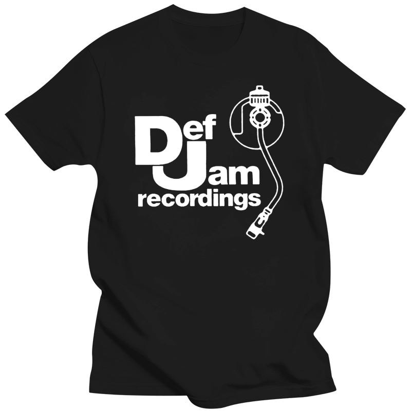 Mens Clothing DEF JAM Recordings Logo Classic Rap Hip Hop NAS T Shirt Mens S To 2XL