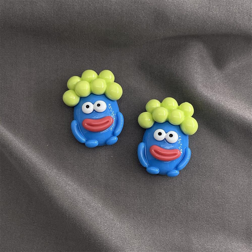 [4 #] Jibbitz Crocs ชุดเครื่องประดับเรซิ่น ลายการ์ตูนสัตว์ประหลาด Dopamine ขนาดเล็ก แฮนด์เมด diy FN