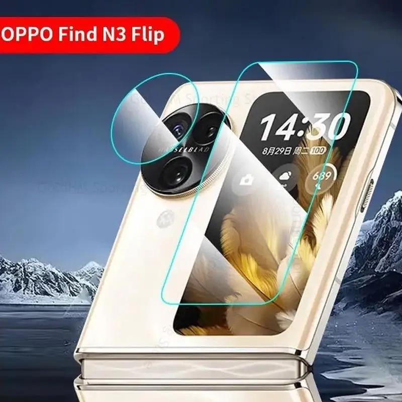 ฟิล์มกระจกนิรภัยกันรอยเลนส์กล้อง แบบใส สําหรับ OPPO Find N3 Flip N2 Flip 2023