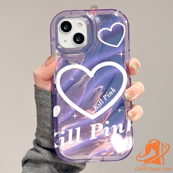GOODเลเซอร์ใสเคสโทรศัพท์ใช้งานร่วมกับiPhone 11 15 15Pro Max 13 12 14 Pro Max 6 7 8 Plus XR TPUกันกระแทกถุงลมนิรภัย#EC61