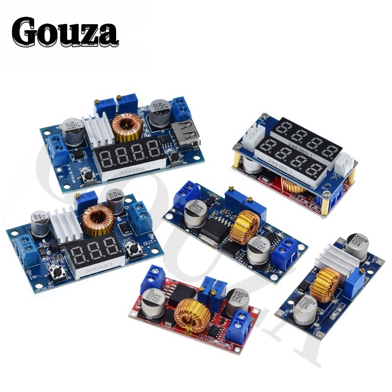 Gouza 5A DC เป็น DC CC CV แบตเตอรี่ลิเธียม สเต็ปดาวน์ บอร์ดชาร์จ Led แปลงไฟ ชาร์จลิเธียม โมดูลลดขั้นตอน XL4015
