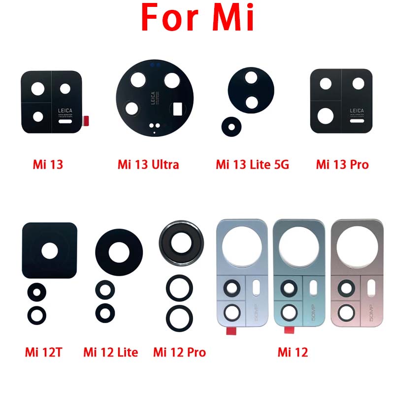 กระจกเลนส์กล้องด้านหลัง สําหรับ Xiaomi Mi 13 12 12T Pro Lite 5G Mi13 Mi12 Mi12T