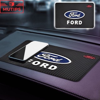 Ford แดชบอร์ดรถยนต์ เสื่อกันลื่น ซิลิโคน แผ่นเสื่อวางโทรศัพท…