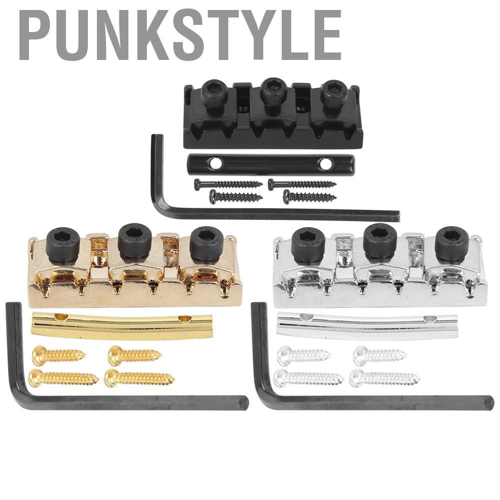 Punkstyle กีตาร์ไฟฟ้า String LOCK NUT พร้อม Headstock Retainer Bar สกรู HEX ABE