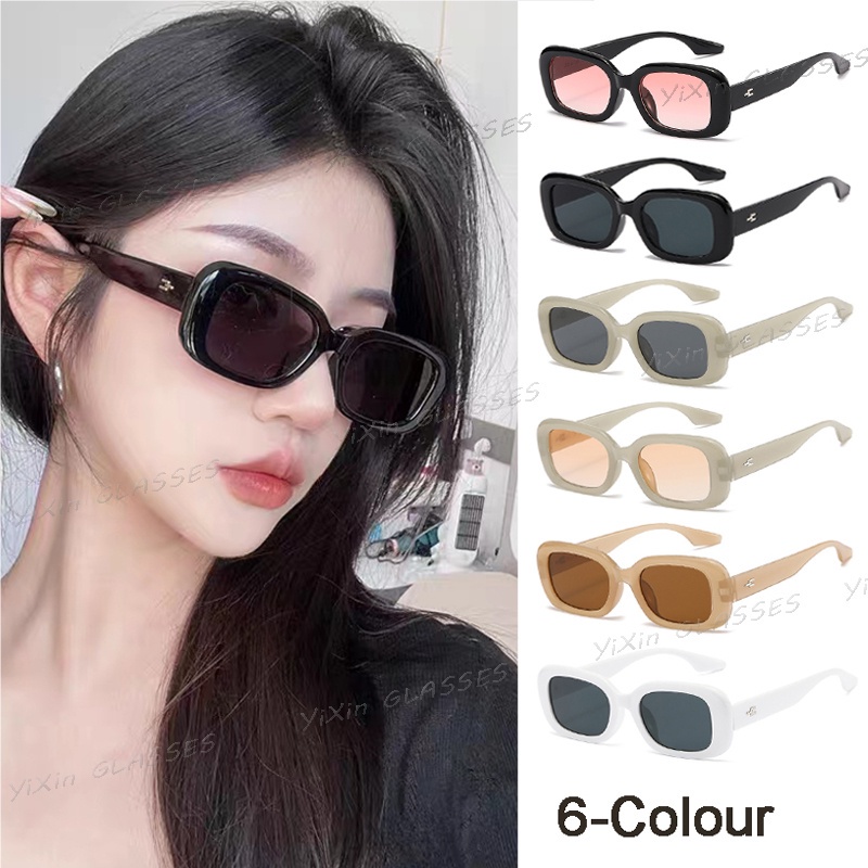 แว่นตากันแดด Y2K ทรงวงรี ป้องกันรังสียูวี สีดํา สไตล์ฮิปฮอป เหมาะกับใส่กลางแจ้ง แฟชั่นสําหรับผู้หญิง และผู้ชาย