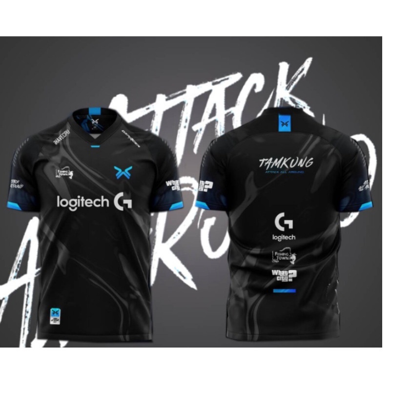 เสื้อยืด พิมพ์ลาย ATTACK ALL AROUND TEAM 3 มิติ สไตล์สปอร์ต ยอดนิยม (บริการปรับแต่งชื่อฟรีที่ด้านหลัง ให้คําปรึกษา)