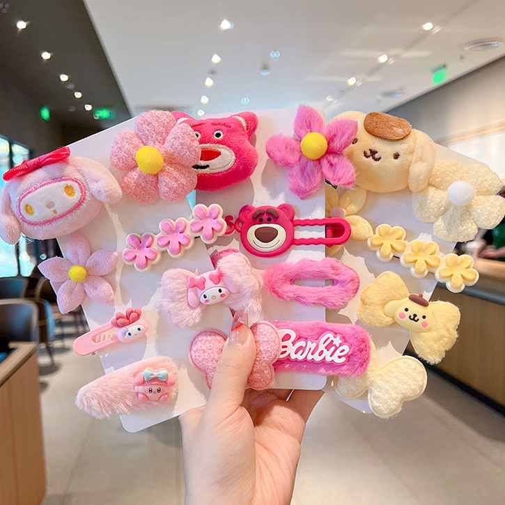 ใหม่ เกาหลี เด็กสาว สวย น่ารัก สตรอเบอร์รี่ กิ๊บ กิ๊บติดผม