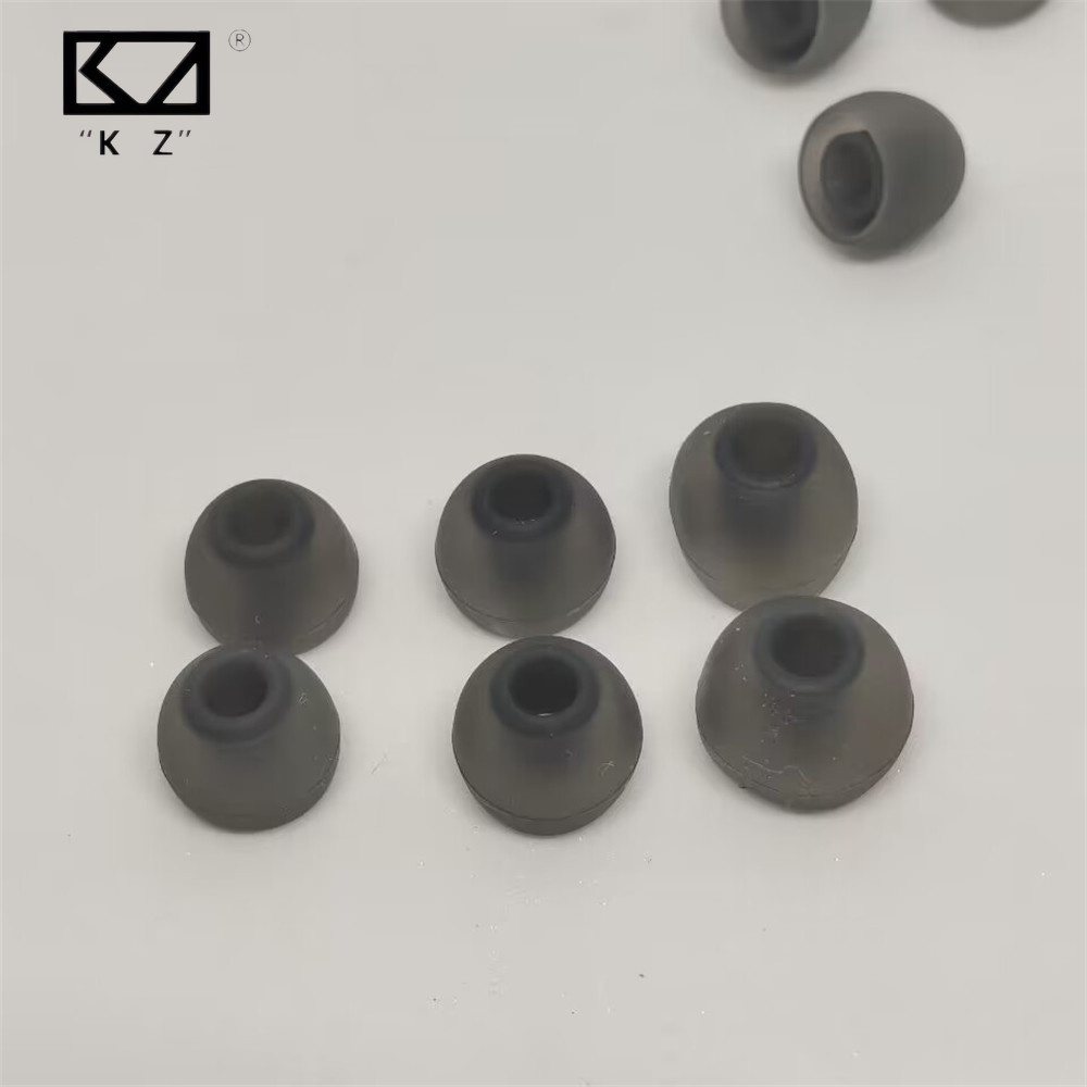 Kz จุกหูฟังซิลิโคน สีเทา สําหรับหูฟังอินเอียร์ KZ EDC ZST 4.5-6 มม.
