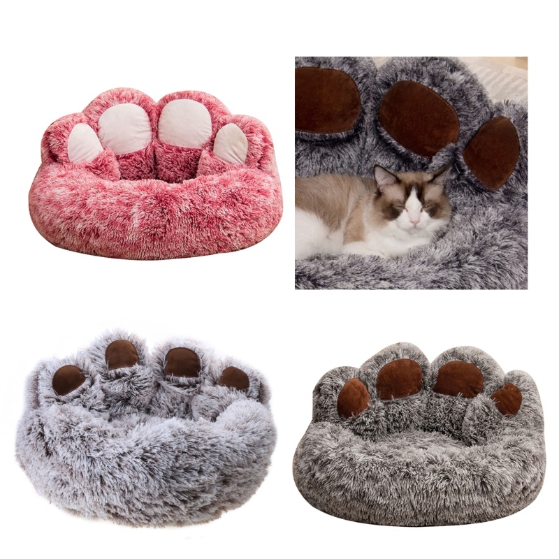 Gonna Cat House Bed BearPaw Dog Bed Warm Bed Small Puppy House Cushion Dog Supply