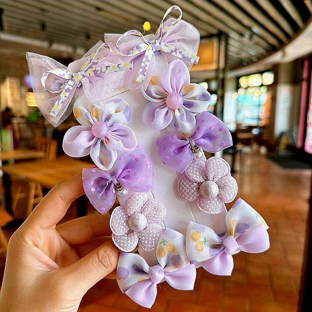 💗มาหยากิ๊ฟช้อป💗กิ๊บติดผม หวานละมุล น่ารัก แฟชั่นประดับผมเด็ก ขนาดตัวกิ๊บ 3 ซ.ม. แพ็ค 10 ชิ้นหุ้มด้วยผ้า อ่อนโยนต่อเส้มผม - รูปที่ 6