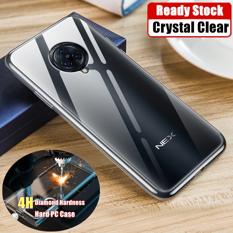 สําหรับ Vivo NEX 3 1912 1913 คริสตัลใส ทนทาน เคสอะคริลิคแข็ง ไม่เคยขีดข่วน สีเหลือง ฝาหลัง