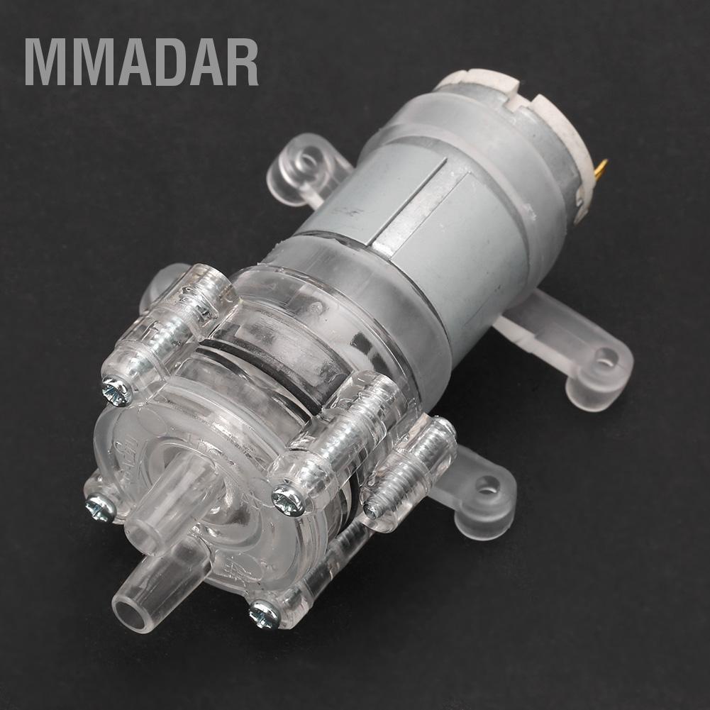 MMADAR ทนต่ออุณหภูมิสูงโปร่งใส Aquarium ปั๊มน้ำไดอะแฟรมขนาดเล็ก DC12V