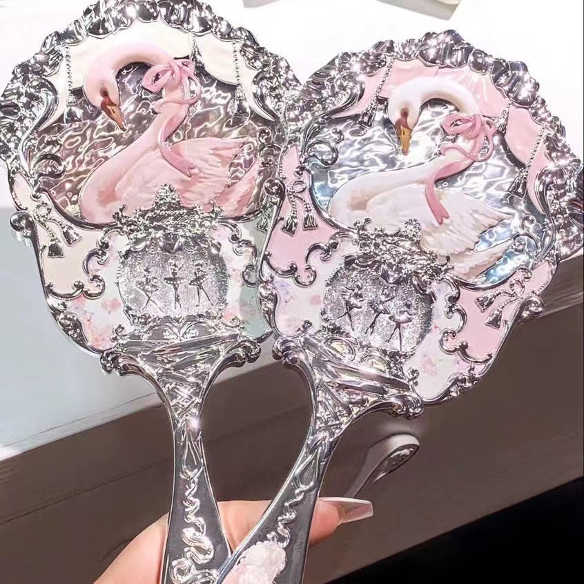 Ter Flower Knows Swan Ballet Series กระจกแต่งหน้า แบบมือถือ