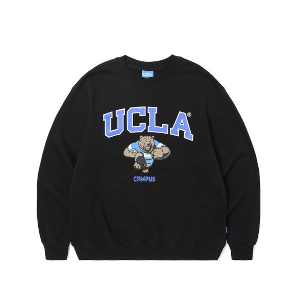 พร้อมส่ง UCLA เสื้อกันหนาว คอกลม ผ้าฝ้ายแท้ พิมพ์ลาย สําหรับผู้ชาย และผู้หญิง @-