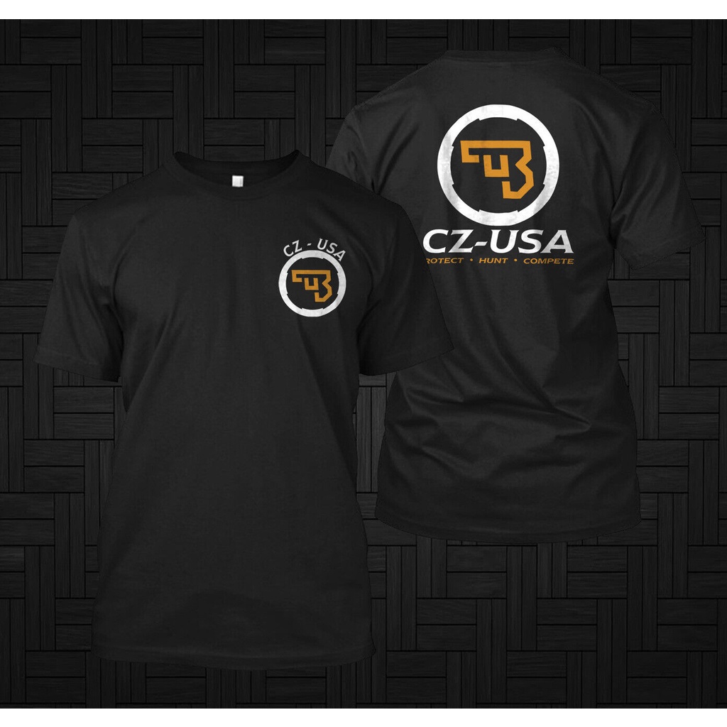 เสื้อยืด เสื้อยืด พิมพ์ลายโลโก้ Cz Usa Ceska Zbrojovka Firearms Guns สําหรับผู้ชาย