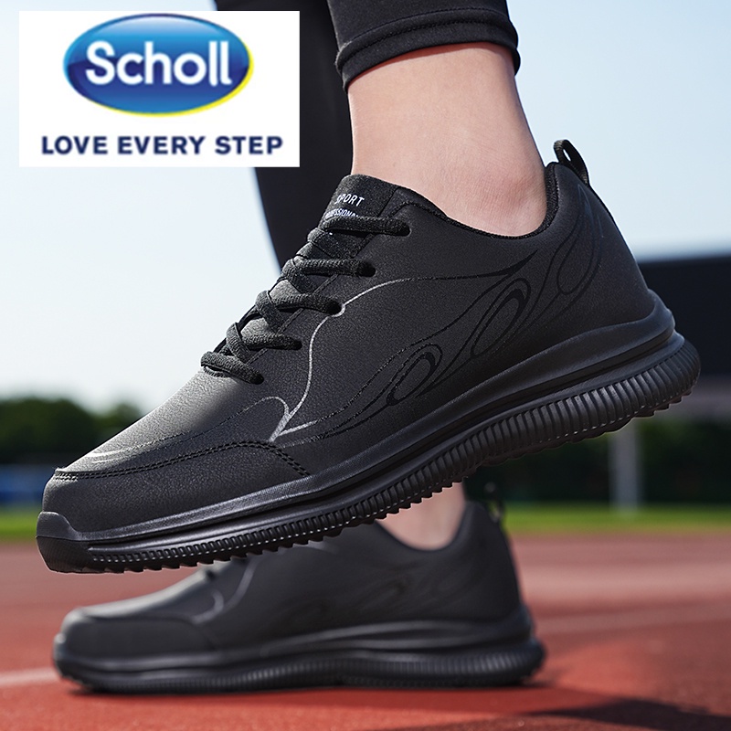 Scholl รองเท้ากีฬา รองเท้าผ้าใบ สลิปออน ส้นแบน สไตล์เกาหลี สําหรับผู้ชาย ไซซ์ 45 46 47 48 - รูปที่ 5