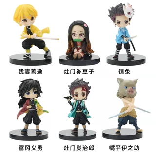 6 ชิ้น / เซต คอสเพลย์ Nezuko Zenitsu ฟิกเกอร์อะนิเมะ COD หุ้นแอ็คชั่น โมเดลตุ๊กตา ของเล่นสําหรับเด็ก ของขวัญ ของสะสม รถ เครื่องประดับ บ้าน เค้ก ตกแต่ง Gacha Lobster