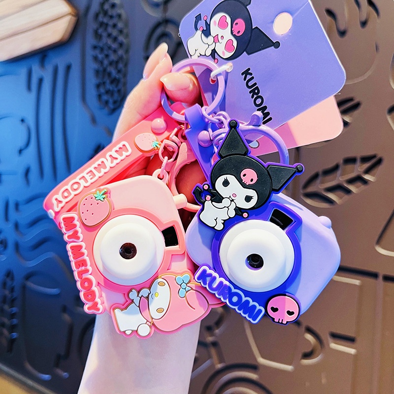 ของแท้ Sanrio พวงกุญแจกล้องโปรเจคเตอร์ รูปดาว / จี้เมโลดี้คุโรมิน่ารัก