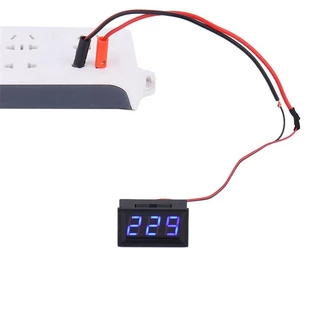 แผงโวลต์มิเตอร์วัดแรงดันไฟฟ้าดิจิทัล AC 70V-500V LED AC 110V 220V 230V 380V