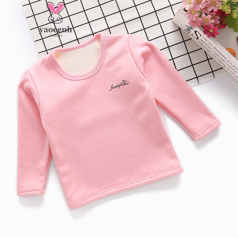 【YAOEENH】พร้อมส่ง เสื้อคอกลม ผ้าฟลีซ แบบหนา ลายการ์ตูน ขนาดเล็ก 90-150 ซม. อบอุ่น แฟชั่นฤดูใบไม้ร่วง ฤดูหนาว สําหรับเด็กผู้ชาย