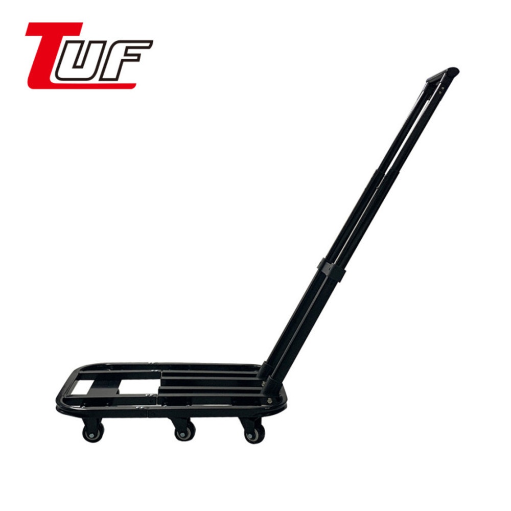Ghouse Online TUF รถเข็นพับได้ อเนกประสงค์ 6 ล้อ รุ่น GG02-200K ขนาด 37x53-63x100ซม. สีดำ สินค้าขายด