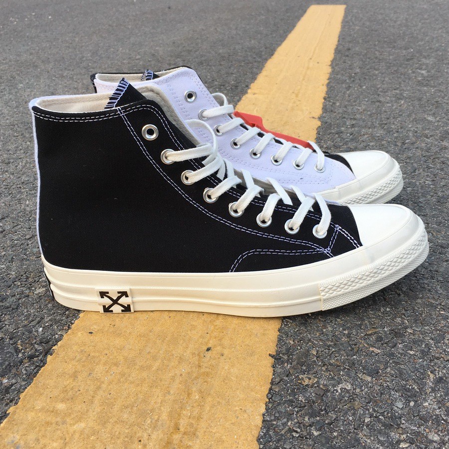 รองเท้าผ้าใบConverse Chuck Taylor All Star 70 x Off White Two-Tone" white-black SIZE.38-44 รองเท้าห