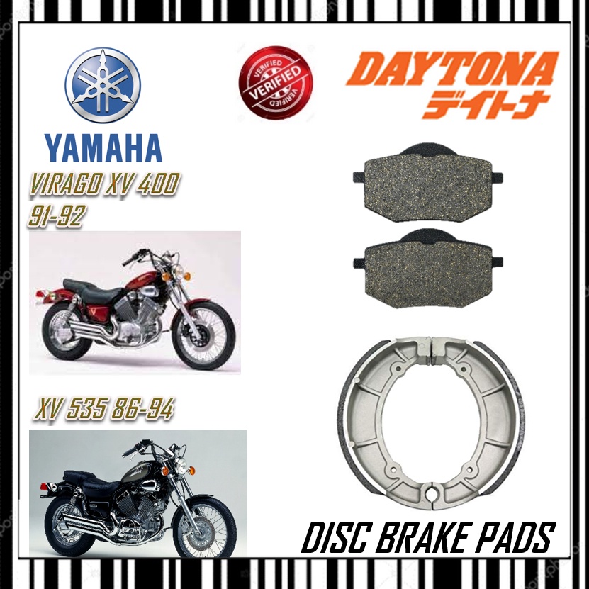 ผ้าเบรคดิสก์ YAMAHA VIRAGO XV400 91-92 VIRAGO XV535 86-94 คุณภาพดีที่สุด