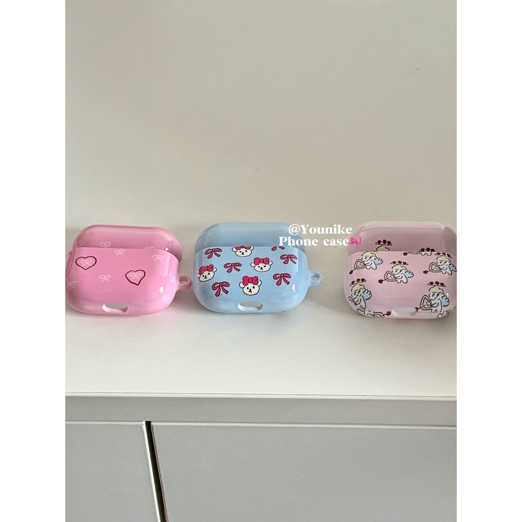 เคสหูฟังบลูทูธไร้สาย ลายกามเทพ หมี หัวใจน่ารัก สไตล์เกาหลี สําหรับ airpods 1 2 2 3