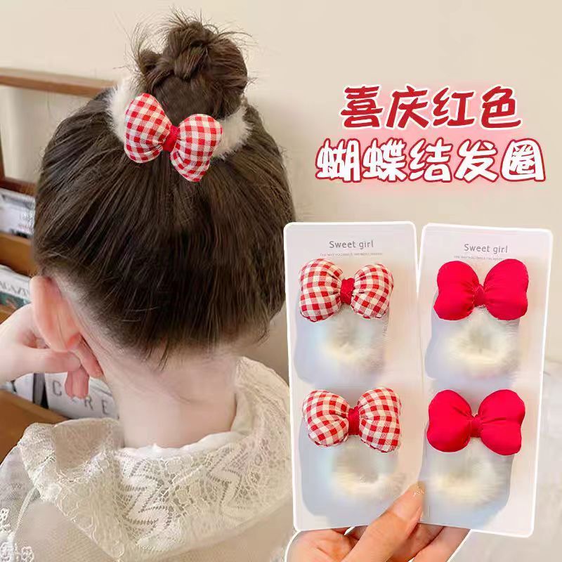 ยางรัดผม ตุ๊กตาการ์ตูน สีแคนดี้ อุปกรณ์เสริมผม สําหรับเด็ก - รูปที่ 2