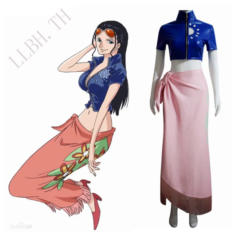 Uni Anime Cos Nico Robin Miss Allsunday Cosplay Costumes Outfit Halloween Christmas Uniform Suits