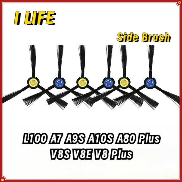 แปรงด้านข้างสําหรับ ILIFE L100 A7 A9s A10s A80 Plus B5 Max V9e V8S V80 V8c V85 V8e V8 Plus เครื่องดู