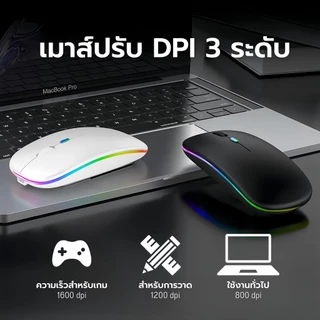 คีย์บอร์ดไทย คีย์บอร์ด คีย์บอร์ดและเมาส์ไร้สาย 10 นิ้ว พร้อมไฟแบ็คไลท์ LED หลากสี สําหรับ แล็ปท็อป Android Phone