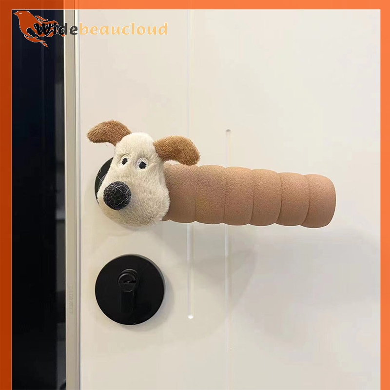 Widebeaucloud ที่ครอบมือจับประตู ตุ๊กตาการ์ตูนเมโลดี้น่ารัก กันชน เสียงเงียบ ของขวัญ สําหรับเด็กผู้หญิง
