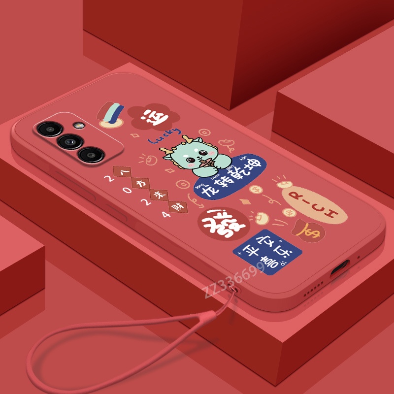 เคสซิลิโคนนิ่ม ลายปีใหม่ 2024 สําหรับ Samsung A14 5G A14 4G Samsung A24 4G Samsung A34 5G Samsung A5